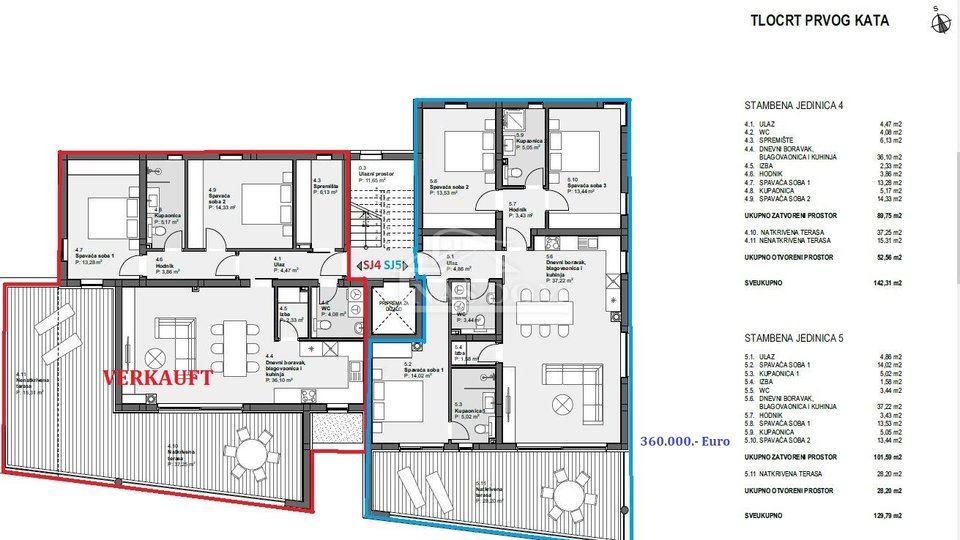 Wohnung, 142 m2, Verkauf, Vodice