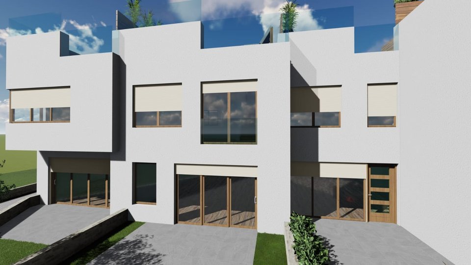 EXCLUSIVE HOUSES IN A ROW - the center of Vodice