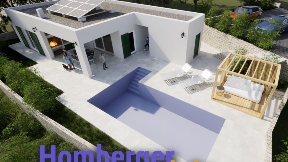 Energetski učinkovita obiteljska kuća sa bazenom