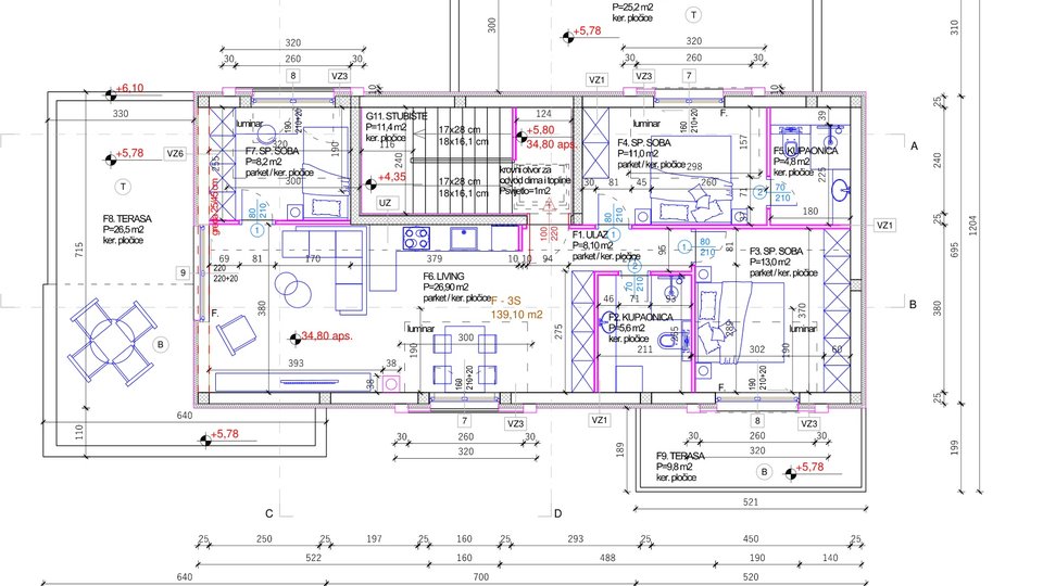 Apartment, 139 m2, For Sale, Rogoznica - Ražanj